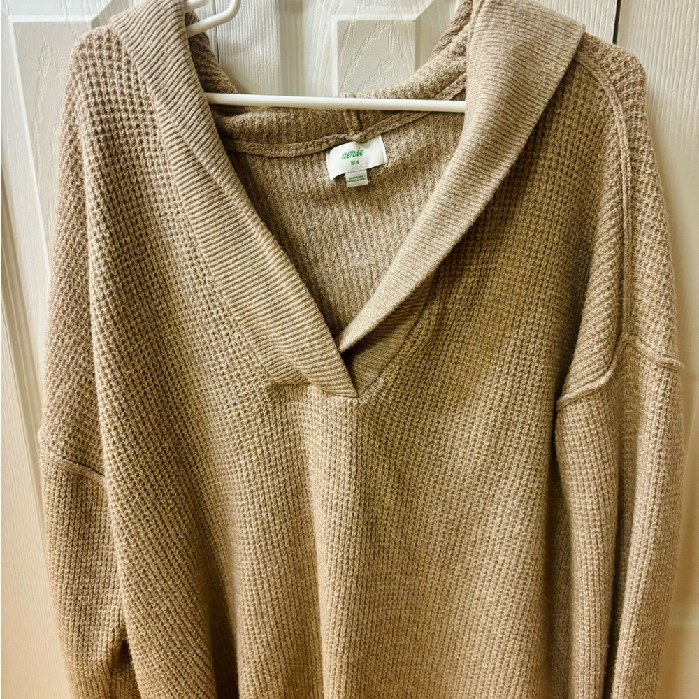 Cozy Tan Sweater by Aerie